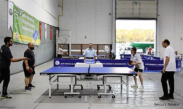 Denizli OSB Masa Tenisi Turnuvasında rekabet kızıştı