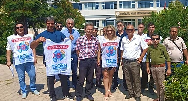 Eğitim çalışanları iş bıraktı