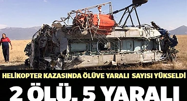 Helikopter düştü: 2 ölü, 5 yaralı
