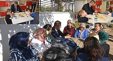 İl Milli Eğitim Müdürü Ekici miniklerle bir araya geldi