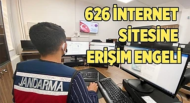 Jandarmadan suça karışan 626 internet sitesine ulaşım engeli