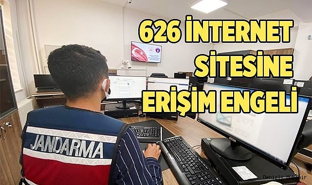 Jandarmadan suça karışan 626 internet sitesine ulaşım engeli