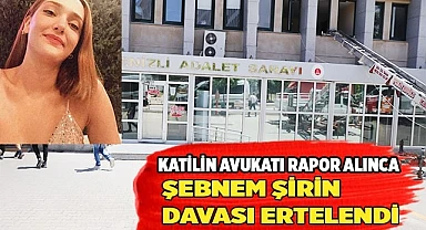 Katilin avukatı rapor alınca Şebnem Şirin davası ertelendi