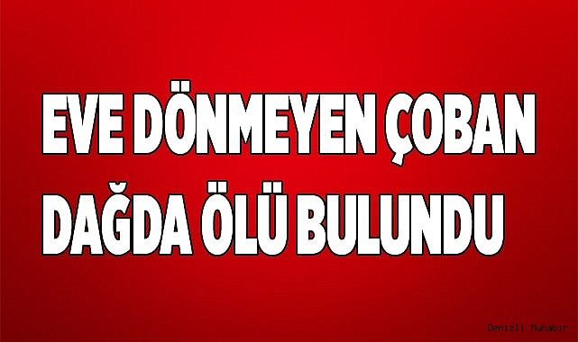 Kendisinden haber alınamayan çoban ölü bulundu