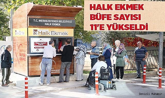 Merkezefendi Halk Ekmekte büfe sayısı 11'e yükseldi