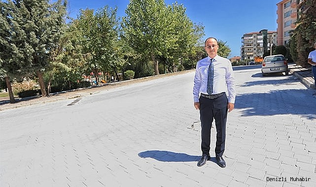 PAMUKKALE BELEDİYESİ BAĞBAŞINDA YOLLARI GÜZELLEŞTİRİYOR