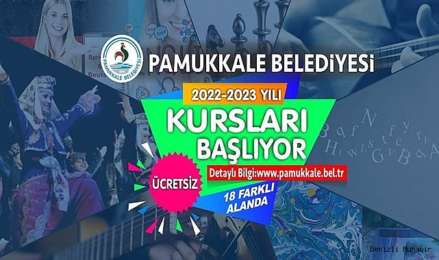 PAMUKKALE BELEDİYESİ’NİN YENİ DÖNEM KURSLARI BAŞLIYOR