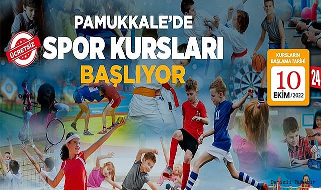 PAMUKKALE’DE SPOR KURSLARI BAŞLIYOR
