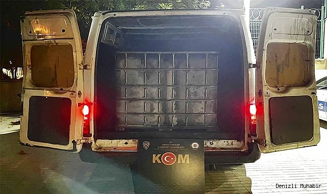 Takibe alınan minibüsten kaçak akaryakıt çıktı
