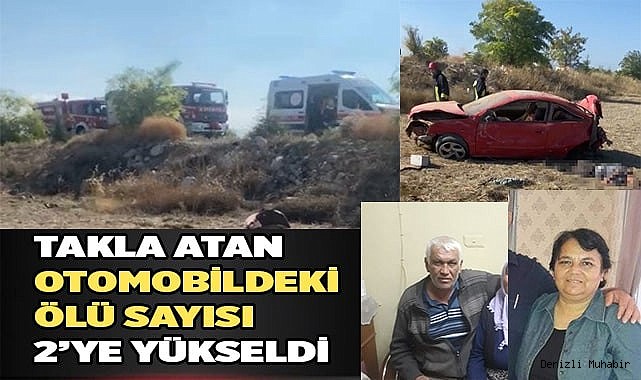 Takla atan otomobildeki ölü sayısı 2ye yükseldi