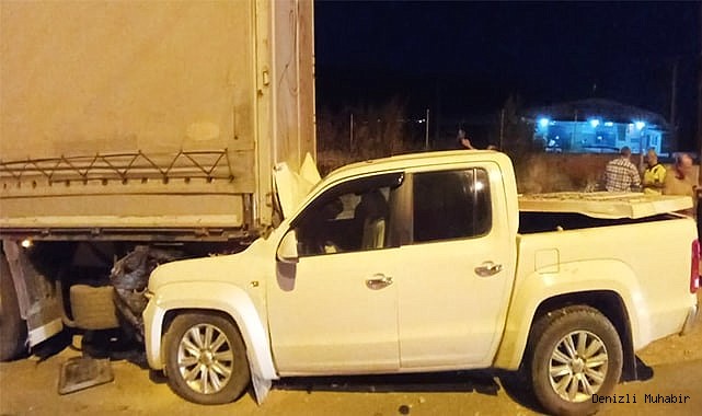 Tıra ok gibi saplandı