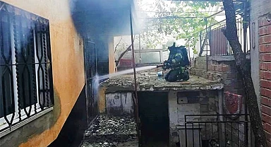 Yangın ev ve işyerini küle döndürdü