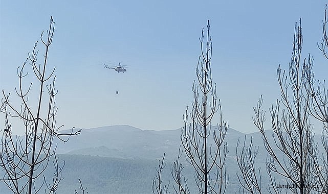 Yeniden alevlenen yangında soğutma çalışmaları sürüyor