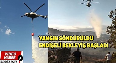 Yerleşim alanlarını tehdit eden orman yangını söndürüldü