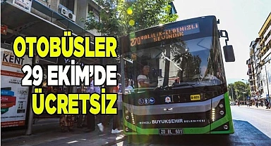 Büyükşehir, Cumhuriyet Bayramı’nda otobüsleri ücretsiz yaptı
