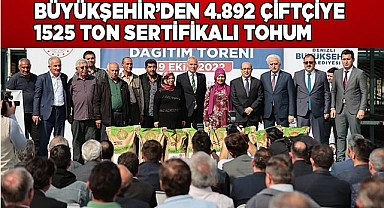Büyükşehir’in tohum desteği çiftçilere dağıtılmaya başlandı