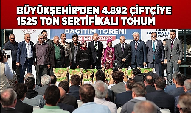 Büyükşehir’in tohum desteği çiftçilere dağıtılmaya başlandı