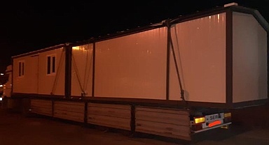Denizli’de çalınan konteynır Afyon’da bulundu