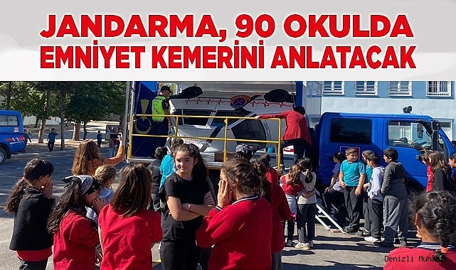 Denizli’de emniyet kemerinin önemi 90 okulda anlatılacak