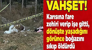 Karısına fare zehri verip işe gitti, dönüşte yaşadığını görünce boğazını sıkıp öldürdü