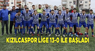 Kızılcaspor lige 13 - 0 ile başladı