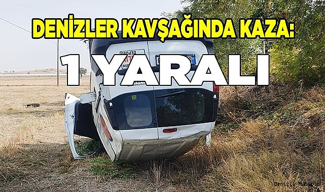 Kontrolden çıkan otomobil takla attı; 1 yaralı