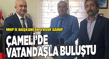 MHP İL BAŞKANI YUSUF GARİP ÇAMELİ’YE ÇIKARMA YAPTI
