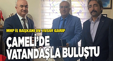 MHP İL BAŞKANI YUSUF GARİP ÇAMELİ’YE ÇIKARMA YAPTI