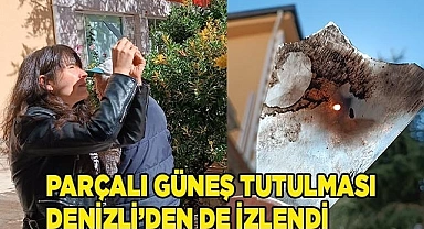 Parçalı güneş tutulması Denizli'den de izlendi