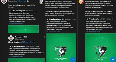 Spor camiasından Denizlispor’a geçmiş olsun mesajı