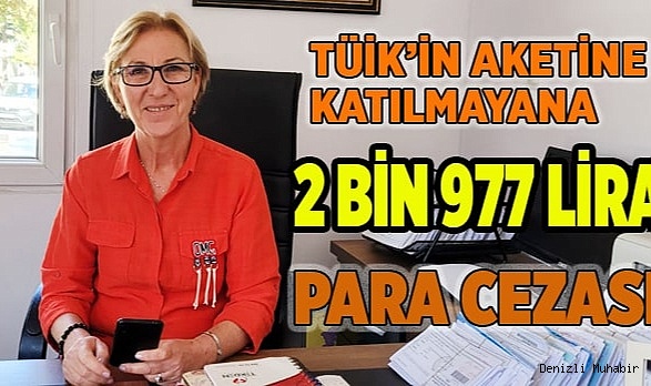 TÜİK’in anketine katılmayana 2 bin 977 lira para cezası