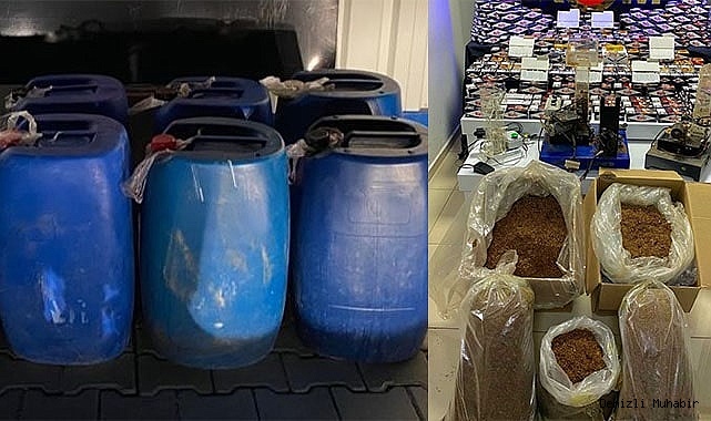 Tütün ve alkol kaçakçılığı yapanlara operasyon
