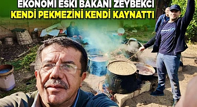 Zeybekci, pekmez kaynattı