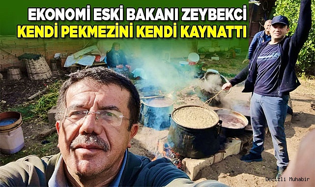 Zeybekci, pekmez kaynattı