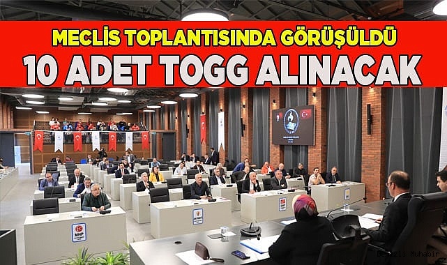 10 ADET "PAMUKKALE" RENKLİ TOGG ALACAK