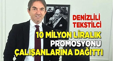 10 Milyon liralık promosyonu alışanlarına dağıttı