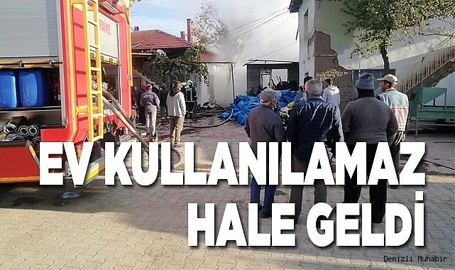Alevlere teslim olan ev kullanılamaz hale geldi