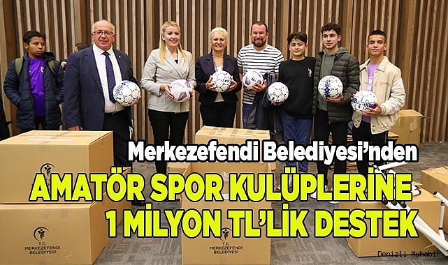 AMATÖR SPOR KULÜPLERİNE 1 MİLYON TL’LİK DESTEK