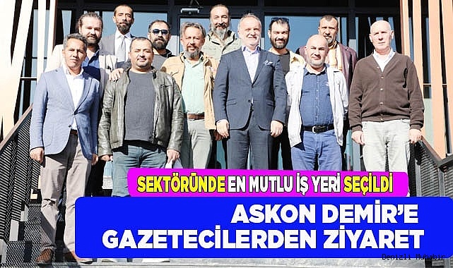 BAŞARILARIYLA ÖNE ÇIKAN ASKON DEMİR’E GAZETECİLERDEN ZİYARET