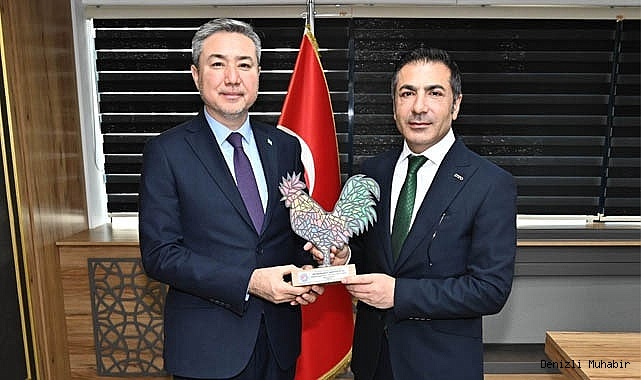 BAŞKAN ERDOĞAN, KAZAKİSTAN BÜYÜKELÇİSİNİ AĞIRLADI
