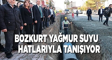 Bozkurt yağmur suyu hatlarıyla tanışıyor