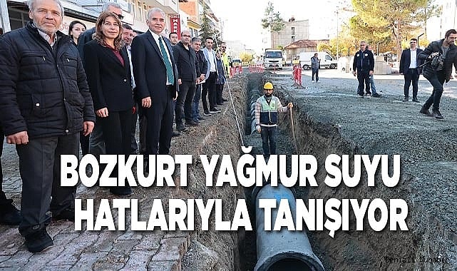 Bozkurt yağmur suyu hatlarıyla tanışıyor