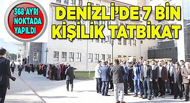 Denizli’de 7 bin kişiyle 'Deprem Anı, Çök Kapan Tutun ve Tahliye' tatbikatı yapıldı