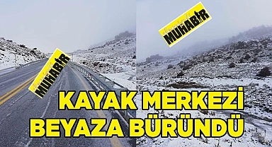 Denizli Kayak Merkezi beyaza büründü