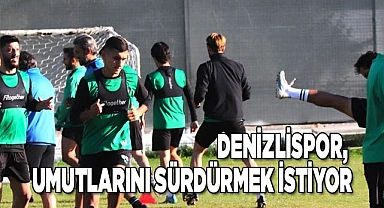 Denizlispor, umutlarını sürdürmek istiyor
