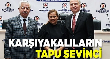 Karşıyaka'da 122 kişi tapu aldı