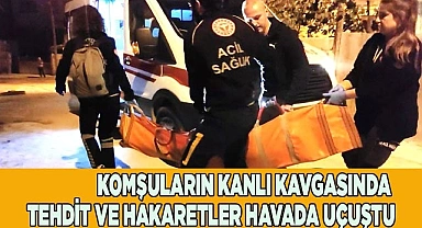 Komşuların kanlı kavgasında tehdit ve hakaretler havada uçuştu