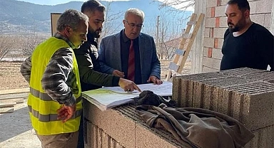 Başkan Arslan, Çameli Gençlik Merkezi inşaatında incelemelerde bulundu