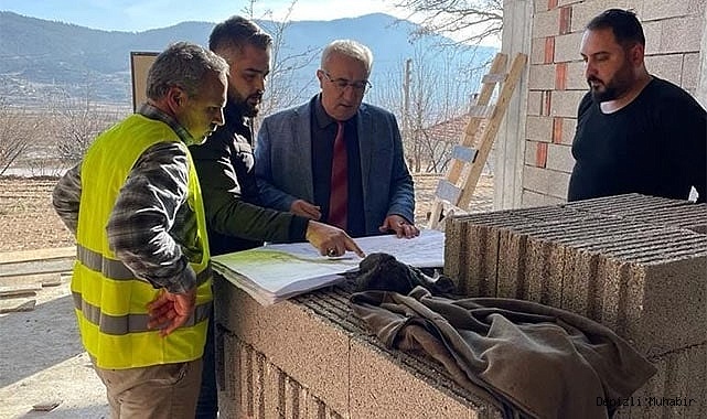 Başkan Arslan, Çameli Gençlik Merkezi inşaatında incelemelerde bulundu