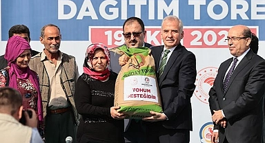 Büyükşehir’in dağıttığı tohumlar toprakla buluştu